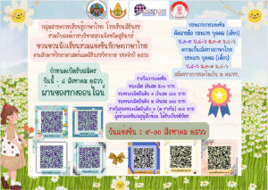 สมัครกิจกรรมแข่งทักษะภาษาไทย งานสัปดาห์วิทยาศาสตร์แห่งชาติและสิรินธรวิชาการ ประจำปีการศึกษา 2566