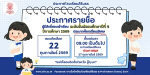 ประกาศรายชื่อผู้มีสิทธิ์สอบเข้าเรียนม.4 ห้องเรียนพิเศษ