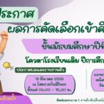 ประกาศโควตาโรงเรียนเดิม